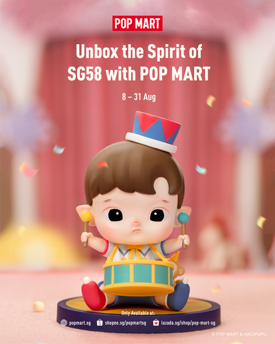 Unbox the spirit of SG58 with POP MART
