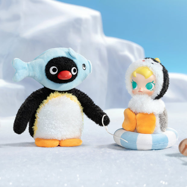 POP MART Baby Molly × Pingu Happy Fishing Series-Vinyl Plush Pendant Blind Box