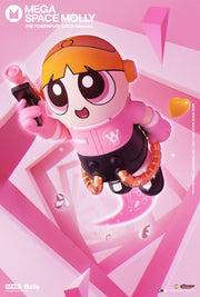 POP MART MEGA SPACE MOLLY 400%+100% THE POWERPUFF GIRLS-Blossom