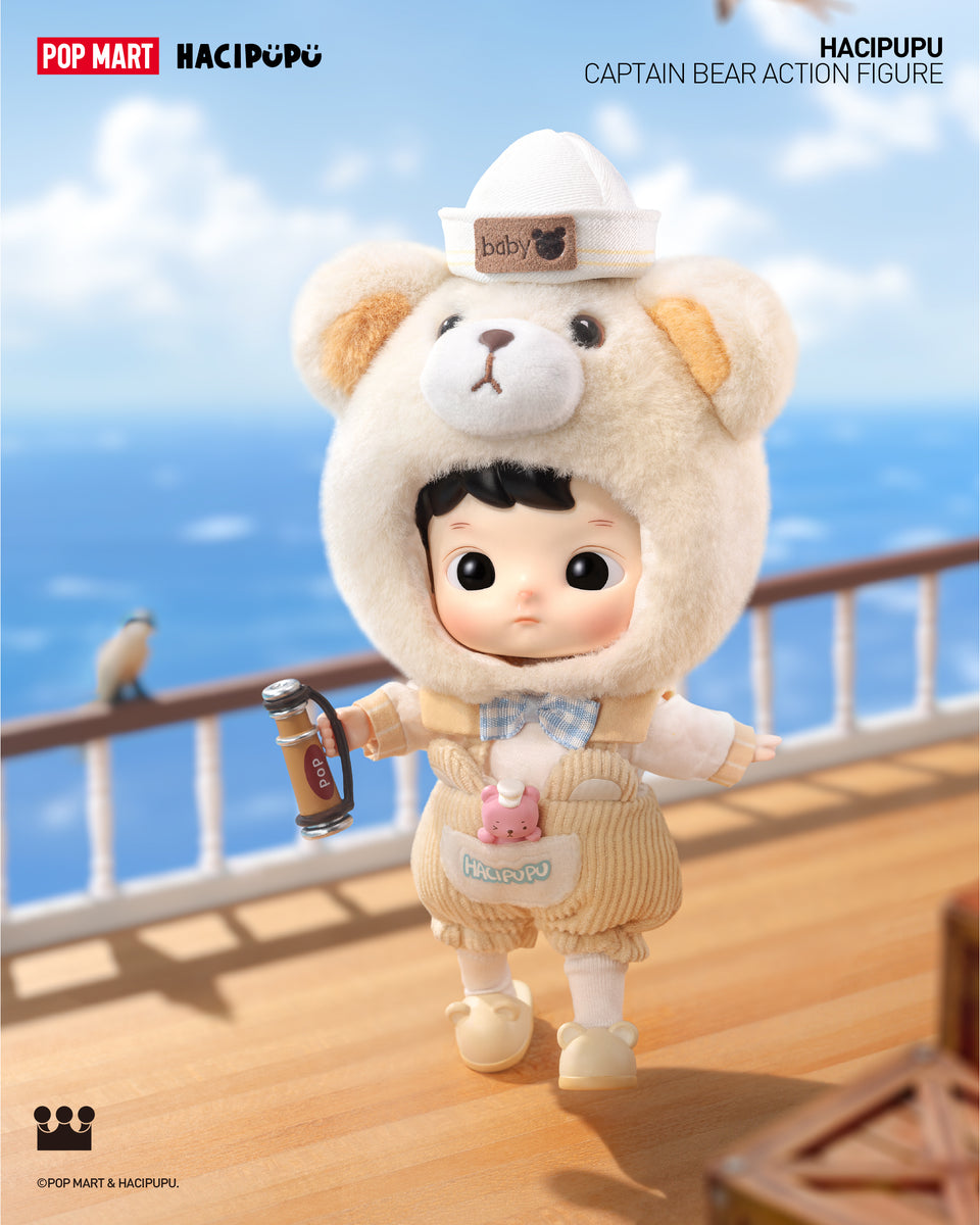 POP MART HACIPUPU Captain Bear Action Figure – POP MART Singapore