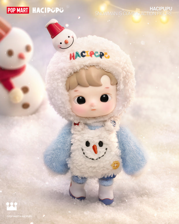 POP MART HACIPUPU Snowman is Coming Action Figure