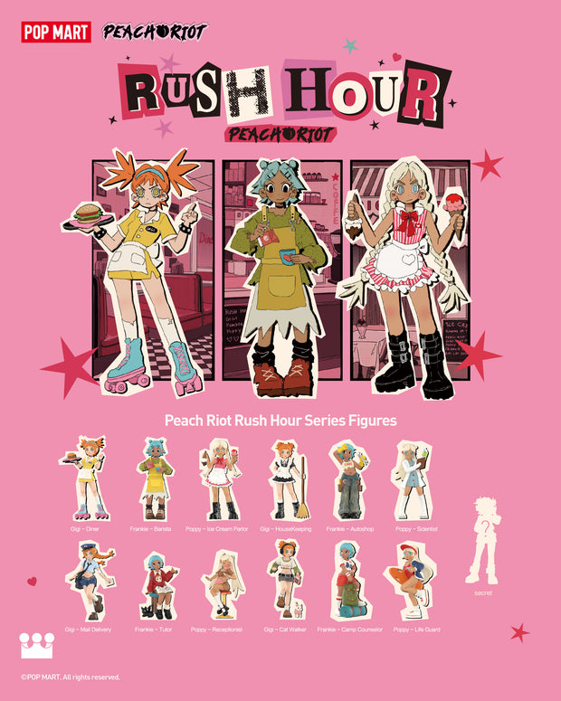 POP MART Peach Riot Rush Hour Series Figures