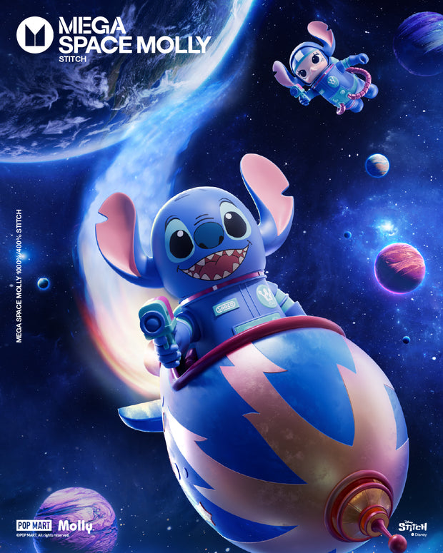 POP MART MEGA SPACE MOLLY 1000% Stitch