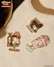 POP MART Pucky Rabbit Cafe Series - Badge